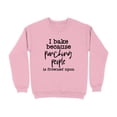 thumbnail image 6 of I Bake Because Punching People Is Frowned Upon Sweatshirt (Navy, 5XL), 6 of 14