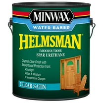 Minwax Water Based Helmsman Indoor/Outdoor Spar Urethane, Satin, Clear, 1 Gallon