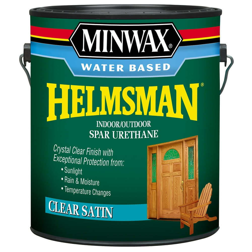 Minwax® Water Based Helmsman® Spar Urethane Clear, Satin, 1Gal