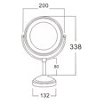 thumbnail image 1 of American Imaginations 10-in. x 15-in. Stainless Steel Above Counter Magnifying Mirror In Chrome AI-28699, 1 of 3