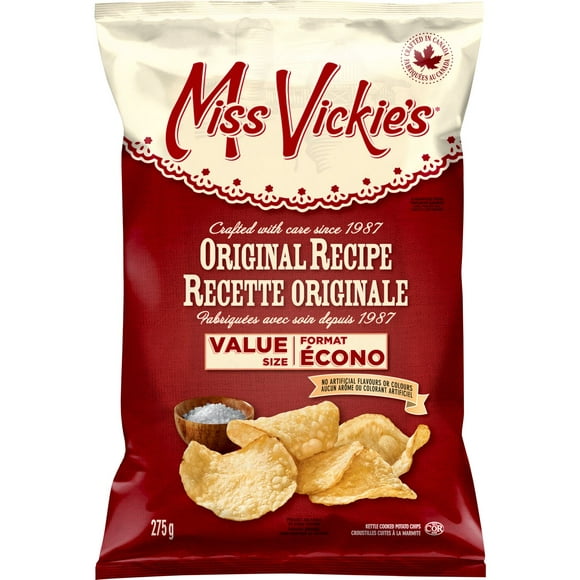 Miss Vickie's Original Recipe kettle cooked potato chips, 275GM