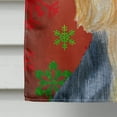 thumbnail image 4 of Carolines Treasures LH9316CHF 28 x 40 Po. Silky Terrier Flocons de Neige Rouges et Verts Drapeau de Noël en Toile - Taille Maison, 4 of 4