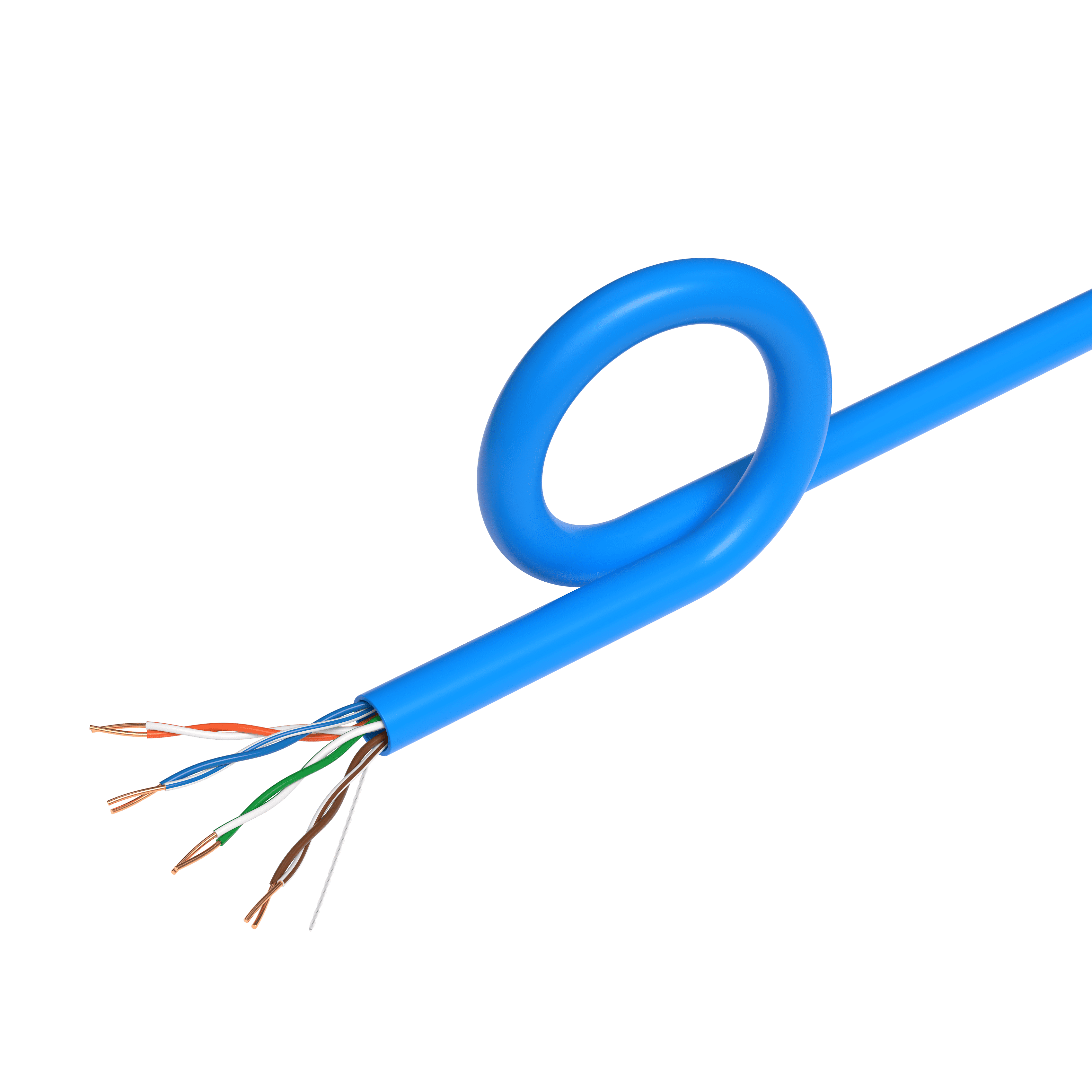 1000ft Cat5e Solid 24AWG Ethernet Network Cable – UTP Unshielded Bulk LAN Copper Clad Aluminum Wire Pull Box for Internet, Router, Switch, PC, Blue