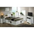 thumbnail image 3 of Elegant King Bed With Storage Feature - Frame In White Finish Traditional Appeal Size Construction Keeps Room Neat And Organized, 3 of 3