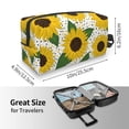 thumbnail image 3 of Uemuo Sunflowers Pattern Portable Toiletry Bags with Handle, Waterproof travel Make up Bags for Women, Large Capacity Travel Cosmetic Bags, 3 of 9