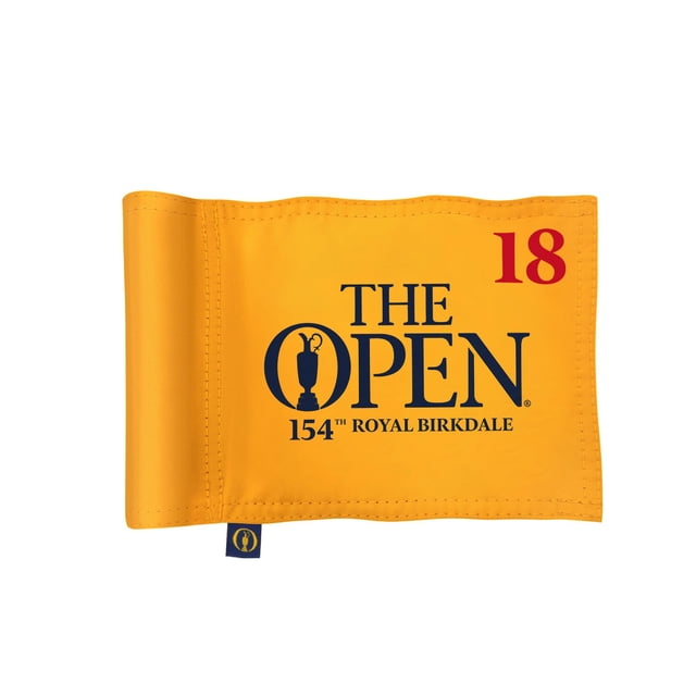 Bandera de minigolf COGOLFING TheOpen 2026, 15 x 20 cm, nailon, paquete de 1 unidad
