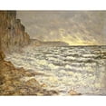 thumbnail image 2 of Monet, Claude 24x20 Black Modern Framed Museum Art Print Titled - Seafront, Fecamp, 2 of 4
