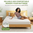 thumbnail image 6 of 8 Inch Twin Mattress, Memory Foam Mattress with Cooling Green Tea Gel, Relieve Pressure with Medium Firm Support, CertiPUR-US Certified, 75''L x 38''W, White, 6 of 8