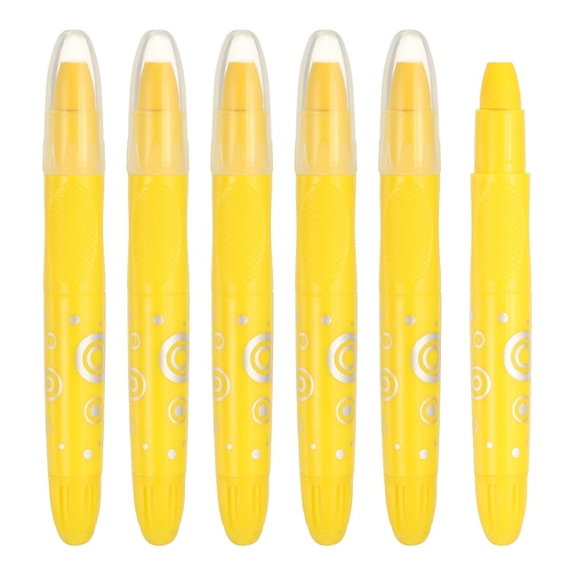 Uxcell 6Pcs Watercolor Gel Crayon for Coloring, Medium Yellow