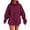 RD4, variant on Xijirk Women's Pullover Hoodies Drop Shoulder Solid Color With Front Pockets Stylish Lightweight Women's Pullover Hoodies for Weekend Comfort,RD1,3XL