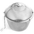 thumbnail image 1 of Stainless Steel Tea Infuser with Fine Mesh Filter and Hanging Chain for Loose Leaf Tea and Spices, 1 of 6