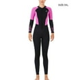 thumbnail image 3 of Naiovety Trajes de neopreno de 3MM, traje de buceo ultrafino para hombres y mujeres, traje de baño de cuerpo completo de una pieza, protección solar, Deportes acuáticos Mujer/rosa roja 3XL Naiovety OD003627-24, 3 of 5