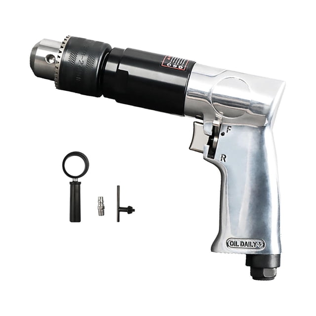 Wisewang 1/2inch Air Pneumatic Drill Reversible Rotation for Drilling Plate Iron