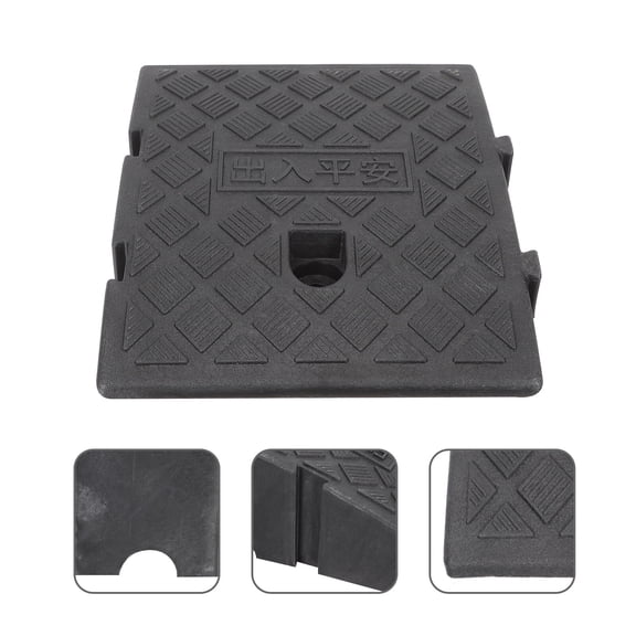 PartyKindom 10Pcs Reduce Height Difference Plastic Ramp Triangular Ramp for Outdoor Use