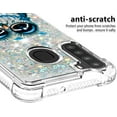 thumbnail image 4 of Compatible with Samsung Galaxy A21 Case Liquid Glitter Cute Stylish Slim TPU Silicone Quicksand Sparkle Shockproof Protective case for Women Girls Case for Samsung Galaxy A21 Pearl Owl YB, 4 of 12