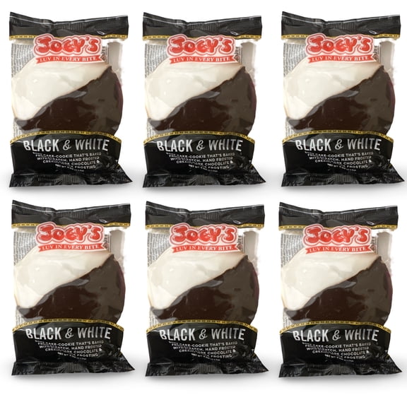 Joey's New York Style Black & White Cookies, 6 Count