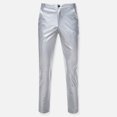 thumbnail image 2 of HBFAGFB Men Pants Casual Retro Slim Winter Autumn Men's Pants Fashion Clothing Going Out Silver Size L, 2 of 3