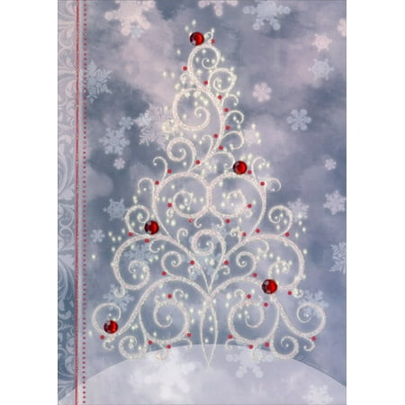 LPG Greetings Sparkling Christmas Tree Handcrafted Embellished Christmas
