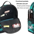 thumbnail image 4 of Geometry Dash Multifunctional Backpack Casual Hiking Daypacks High Capacity School Bag Bookbag, 4 of 5