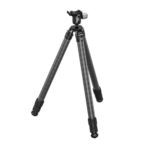 Leofoto SA-363CX Long Carbon Fiber Tripod with Rosette, 3/8" Mounting Stud, Hunting Firearm-40X Lever-Release Ball Head (SA-363CX-MG-40X-ARCA)