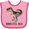 thumbnail image 3 of Inktastic Limb Loss Awareness Amputee Rex with Prosthetic Leg Boys or Girls Baby Bib, 3 of 4
