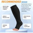 thumbnail image 7 of 3 Pairs Open Toe Compression Socks for Women & Men Circulation 15-20 mmHg - Better Blood Flow, Swelling , Best Support for Medical, Running, Nursing, 7 of 7