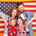 thumbnail image 6 of Topboutique Patriotic Red Blue and White Flower Leis, Patriotic Flower Leis, Memorial Day & Parade Decorations, 4th of July Flower Necklace Garland Wreath for Memorial Day & Parade Decorations, 24 Pcs, 6 of 8