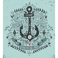 thumbnail image 3 of Naivy Decor Twin Size Duvet Cover Set, Vintage Label with Anchor Lettering Quotes and Floral like Sailor Design Art Print, Decorative 2 Piece Bedding Set with 1 Pillow Sham, Blue, by Ambesonne, 3 of 3