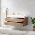 thumbnail image 4 of Pemberly Row 48" Single Sink Wall-Mount Floating Wood Bathroom Vanity No Mirror, 4 of 10