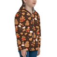 thumbnail image 5 of Naloa Christmas Gingerbread Cookies Teenage Zipper Hoodie, Long Sleeve Zip Up Hoodies Casual Jackets Tops for 7-12 Years-Small, 5 of 6