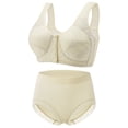 thumbnail image 1 of Woman Oversized Wireless Bra Front Button Push Up Underwear Bra, 1 of 2