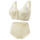 thumbnail image 1 of Sujetador push up de gran tamaño con botones delanteros y sin aros para mujer, traje a juego, 1 of 2