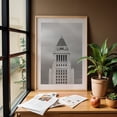 thumbnail image 6 of City Hall, DTLA 03 B&W - Los Angeles California Photography Oak Framed Wall Art Print 20 x 30 inches, 6 of 59