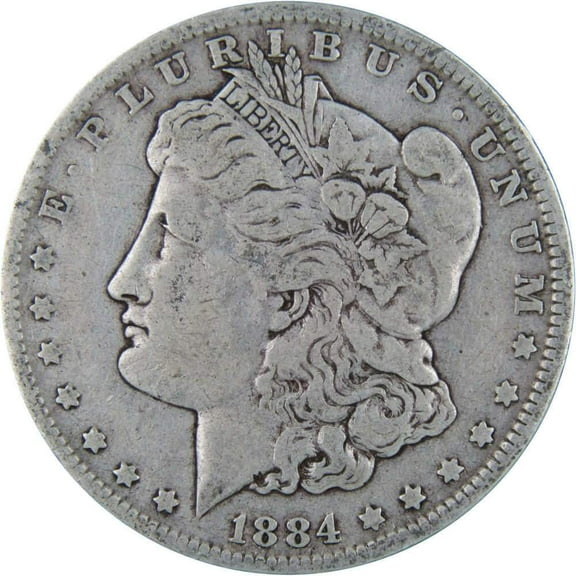 1884 O Morgan Dollar F Fine 90% Silver $1 US Coin Collectible