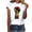 White, variant on DDAPJ pyju Black History Month T-shirts for Women Short Sleeve African American Country Celebration Tee Shirts Color Block Printed Casual Round Neck Tee Tops White S
