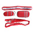 thumbnail image 4 of Correa de perro para correr, correa de cintura manos libres para caminar, senderismo y entrenamiento, Rojo jinwen Correa retráctil, 4 of 6