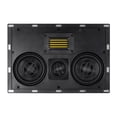 thumbnail image 1 of Monoprice Amber In-Wall Speaker Center Channel Dual 5.25-inch 3-way Carbon Fiber with Ribbon Tweeter (single), 1 of 2
