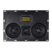Monoprice Amber In-Wall Speaker Center Channel Dual 5.25-inch 3-way Carbon Fiber with Ribbon Tweeter (single)