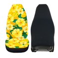 thumbnail image 2 of Uourmeti Yellow Hibiscus Floral Print Car Seat Cover Ventilated Comfort Seat Covers for Cars Anti Aging Long Lasting 1 Pieces Set Compatible with Truck Auto, 2 of 6
