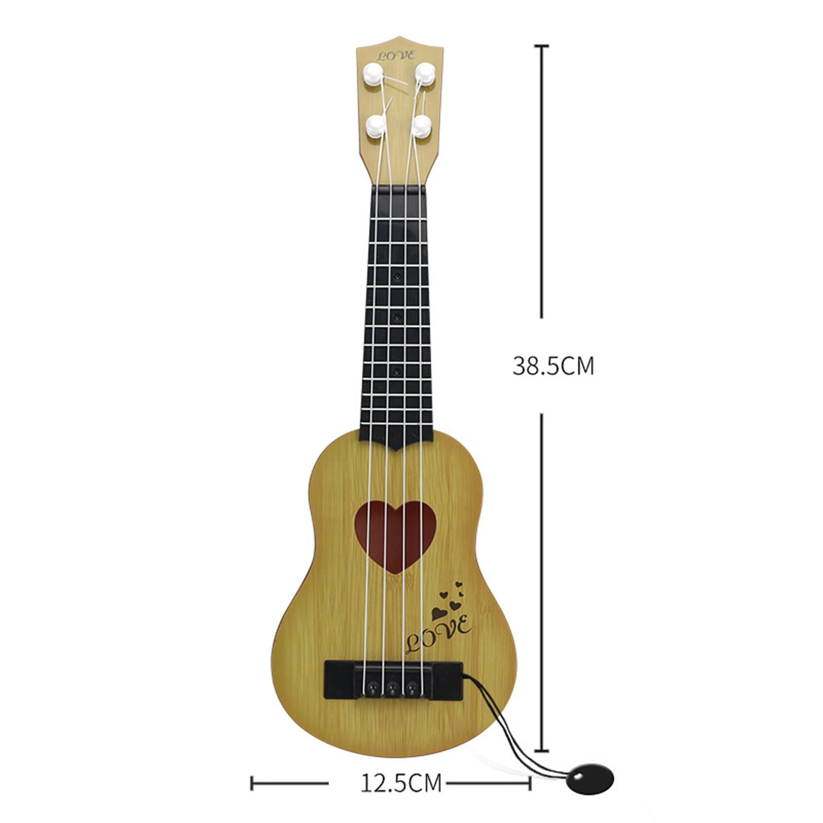 LeeQinersw 2pcs Kids Ukulele Guitar Toy Musical Instrument Skill Improving for Beginner