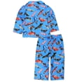 thumbnail image 2 of Set de pijama Hot Wheels Racecar para bebés y niños, franela 10, azul, 2 of 6