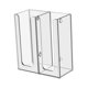 thumbnail image 3 of Puerta de la cápsula de café, contenedor porta cápsulas para la distribución de desechables 2 cuadrículas, 3 of 9