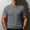 Dark Gray, variant on Men's Cable Knit Golf Shirt, V-Neck with Open Collar, Short Sleeve Textured Casual Top Khaki S