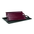 thumbnail image 2 of GET RST-2517-1-BK Coffee Table / Ottoman Tray with Handles 25"" x 16"" Plastic Black, 2 of 2