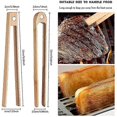 thumbnail image 5 of 2 Pieces Magnetic Bamboo Toaster Tongs 8.7 Inch Wooden Kitchen Toast Tongs for Cooking, Natural Bam, 5 of 5