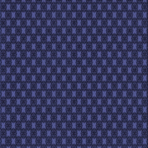 Ahgly Company Machine Washable Indoor Square Transitional Night Blue Area Rugs, 5' Square