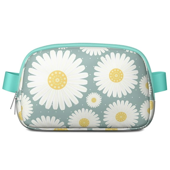 Boho Daisy Fanny Pack for Women – Cute Floral Waist Bag with Yellow Wildflower Print, Vintage Bloom Vibes for Summer & Spring Days