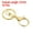 Golden, variant on Uxcell Key Chain Rings Lobster Clasps Keyring Keychain Holder, Gold 10 Pack