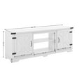 GoDecor Farmhouse TV Stand, Large Media Console 65" Fireplace