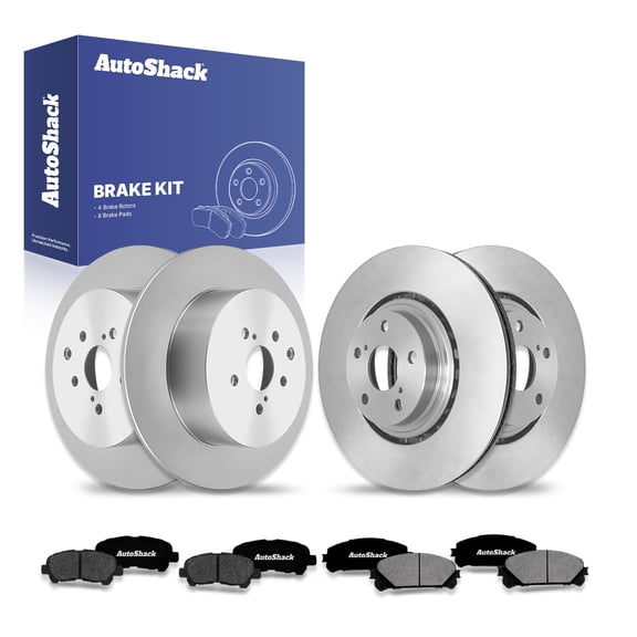 AutoShack Front & Rear Brake Rotors & Premium Pads for Toyota, Highlander 2014, AWD V6 3.5L